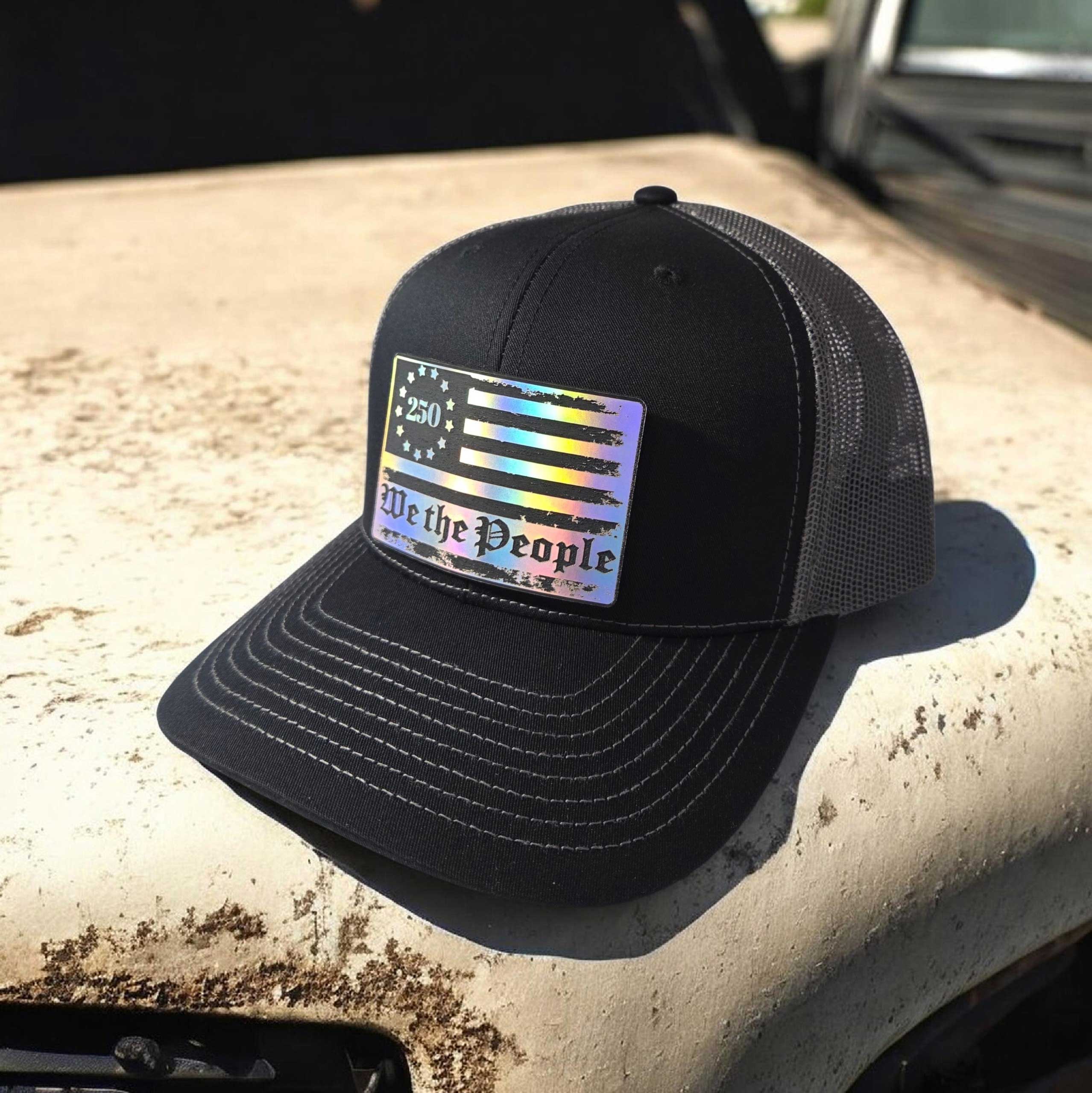 Statement design patch hat