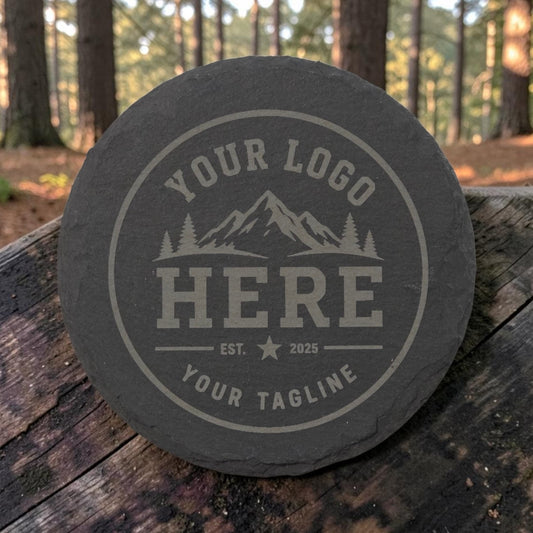 Custom Logo Slate Coasters