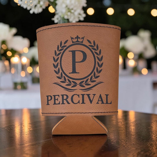 Personalized Leatherette Can Koozie