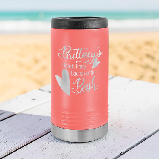 Personalized Slim Insulated Beverage Holder