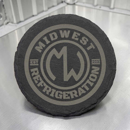 Custom Logo Slate Coasters